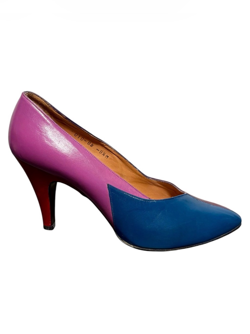 NINA Vintage 80s Colorblock Leather Pumps